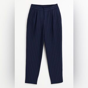Dynamite Blue Tapered High-Waisted Trousers